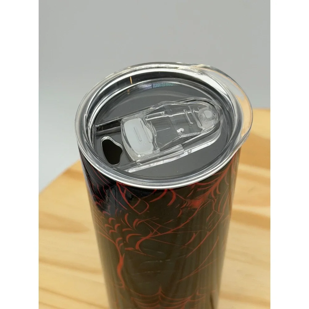Tumbler Unisex 20oz Black Red Excellent Spiderweb Gothic‎ Travel Cup